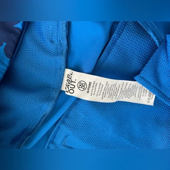 G/FORE Maverick Hybrid Shorts Mens Sz 32 Blue Floral Performance Golf Activewear - Picture 3 of 7